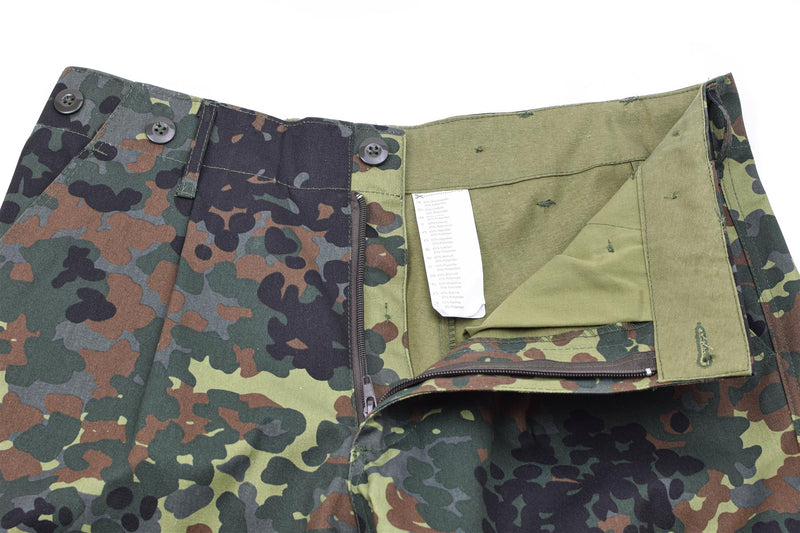 MIL-TEC Brand Alemán Style Style Flectarn CAMO Pantalones de campo de carga regulares