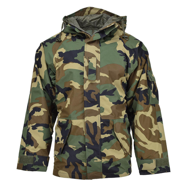MIL-TEC Military style jacket wet weather woodland 3 Layer windproof goretex NEW
