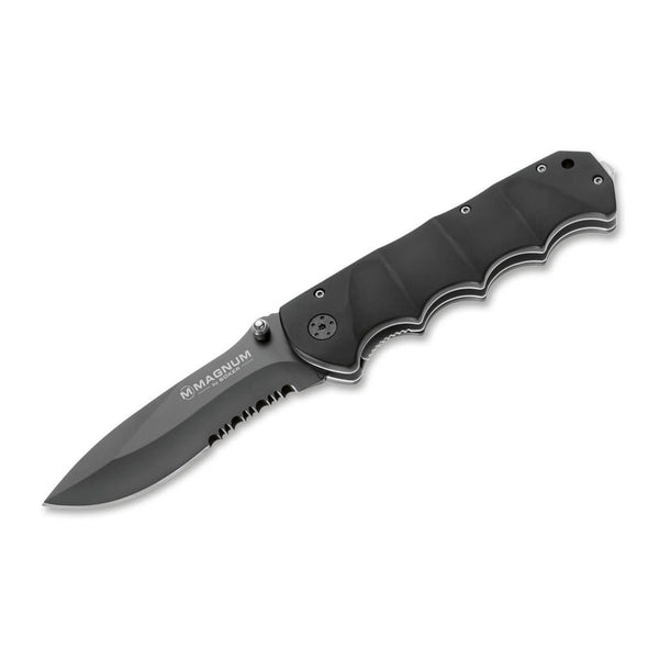 BOKER Black Spear pocket knife black coated 440A stainless steel aluminum handle