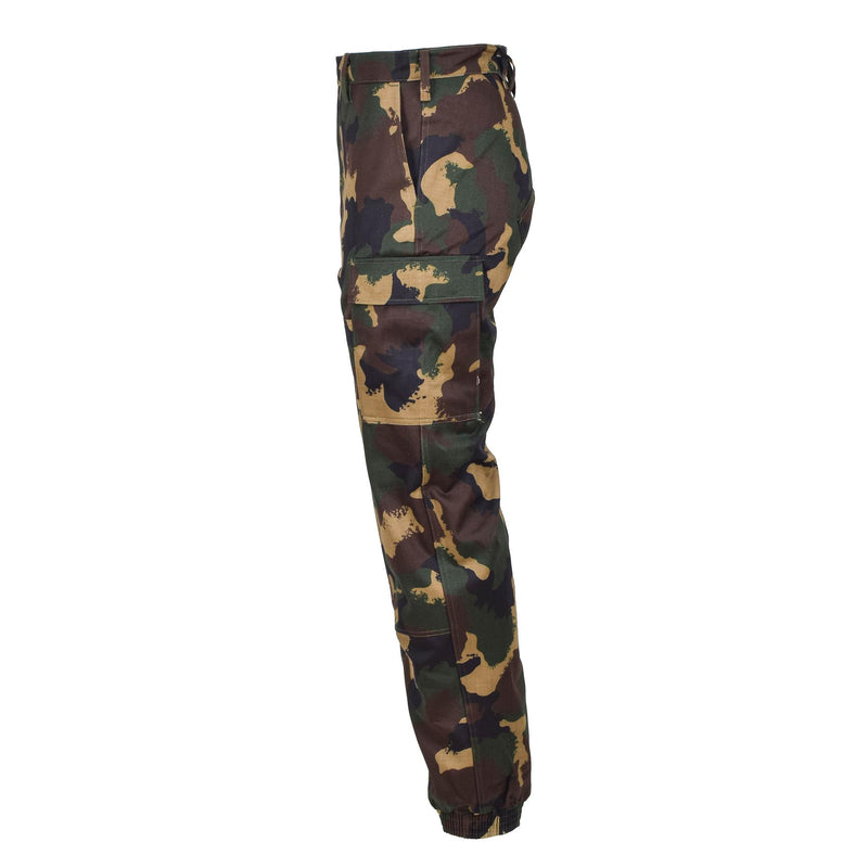 Genuine Hungarian Military field troops pants M1990 woodland camo reinforced NEW