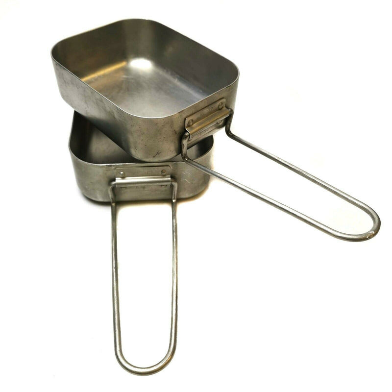 Originele Nederlandse leger aluminium puinhoop Tins Mess Kit Cooker Militaire Bushcraft -uitrusting