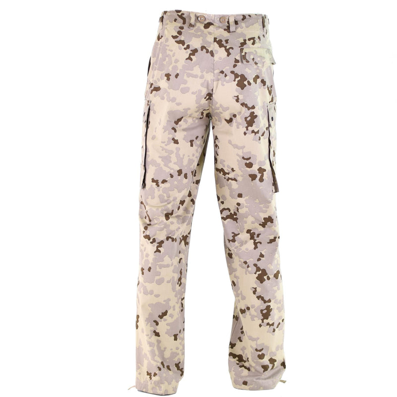 Echt Duitse leger uitgifte woestijn camo broek veld gevechten broek tropisch nieuw