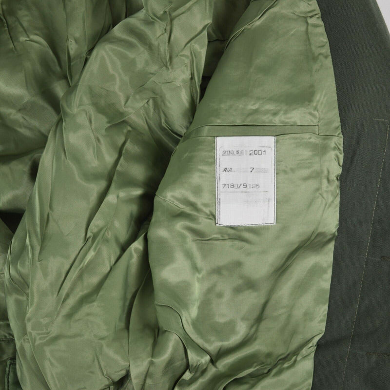 Veste de campagne originale de l'armée grecque en gabardine de laine blaze Grèce militaire NEUF