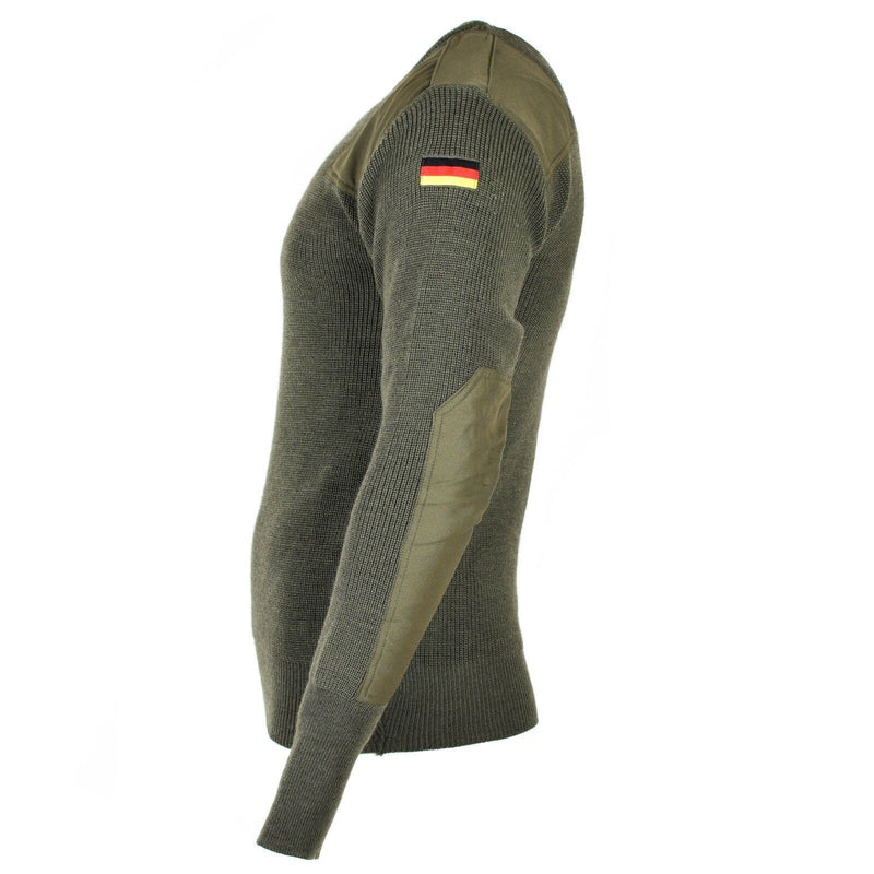 Original German army pullover Commando Jumper Green Olive sweater Wool NEW