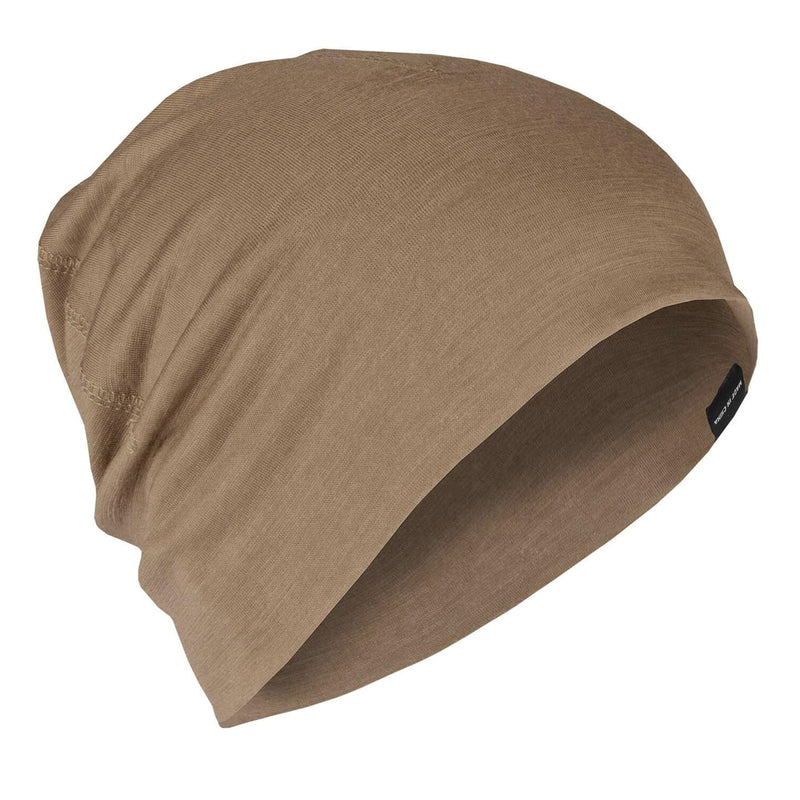 A.Blochl Merino wool beanie sports outdoor headwear breathable watch cap coyote