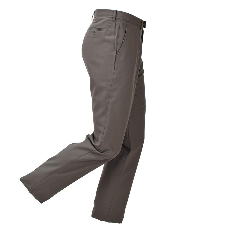 Pantalones de vestir militar francés originales pantalones de ejército casual marrón formal nuevos