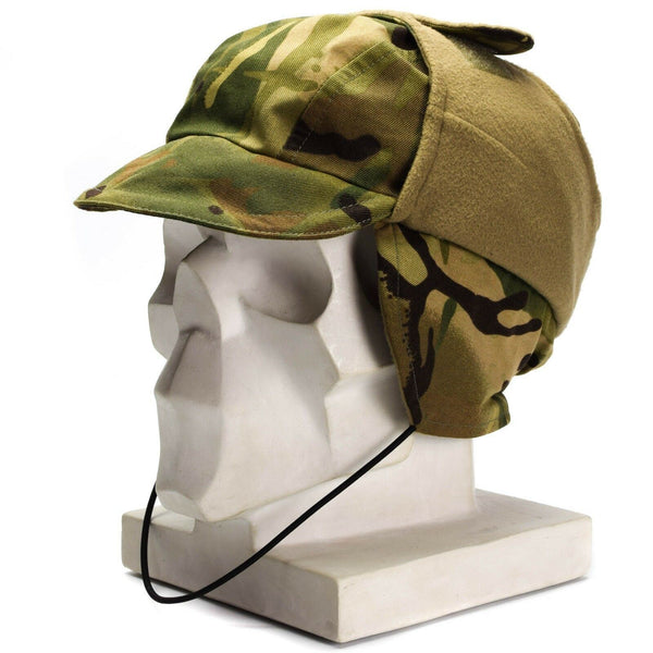 Oryginalna armia brytyjska mtp camo wodoodporna Gore Tex Cap wyłożona zimna pogoda kapelusz nowy