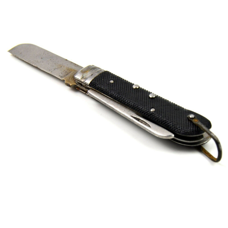 Couteau de poche pliant original vintage de l'armée italienne de la marine.