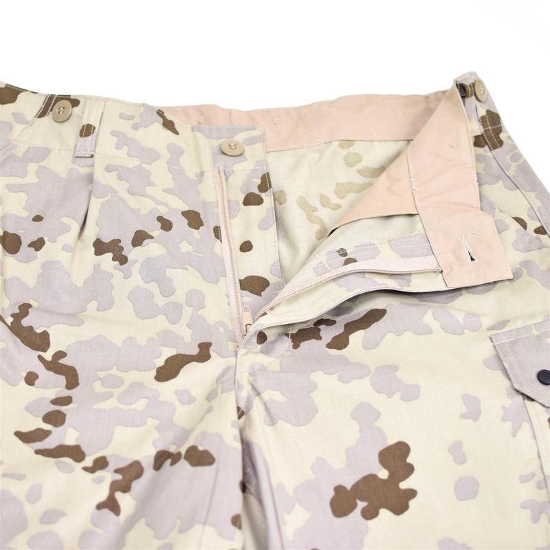 Echt Duitse leger uitgifte woestijn camo broek veld gevechten broek tropisch nieuw