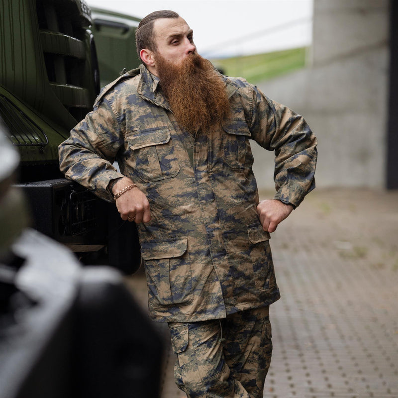 Parc de camouflage numérique militaire turc d'origine avec doublure tactique ripstop durable