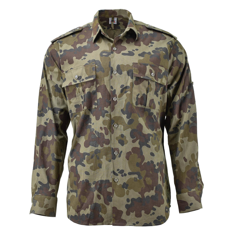 Chemises militaires roumaines originales, uniforme de campagne léger M94 Mozaic camo