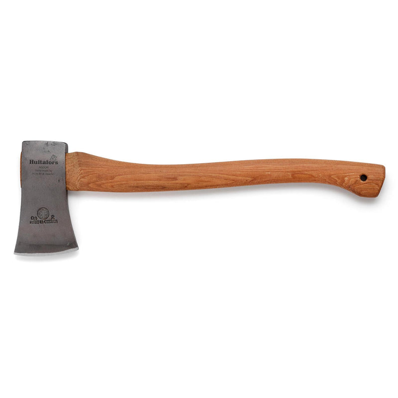 HULTAFORS H009SV Axt, handgeschmiedetes Beil aus Kohlenstoffstahl, leichter Hickory-Stiel
