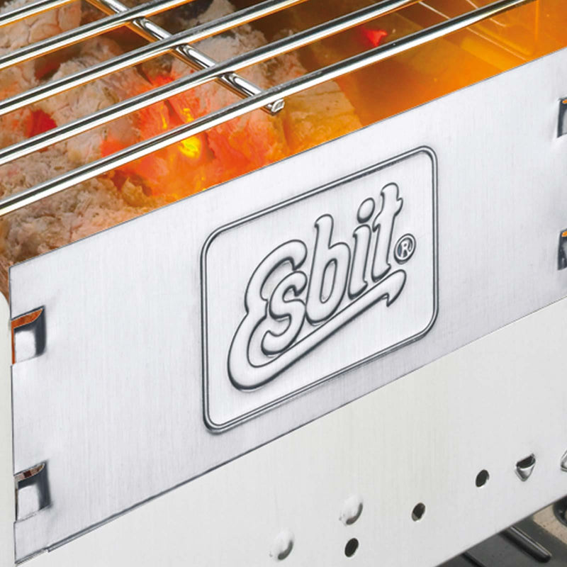 ESBIT Brand BBQ Charcoal Grill Plegable Conjunto de cocción de comida de picnic de picnic al aire libre