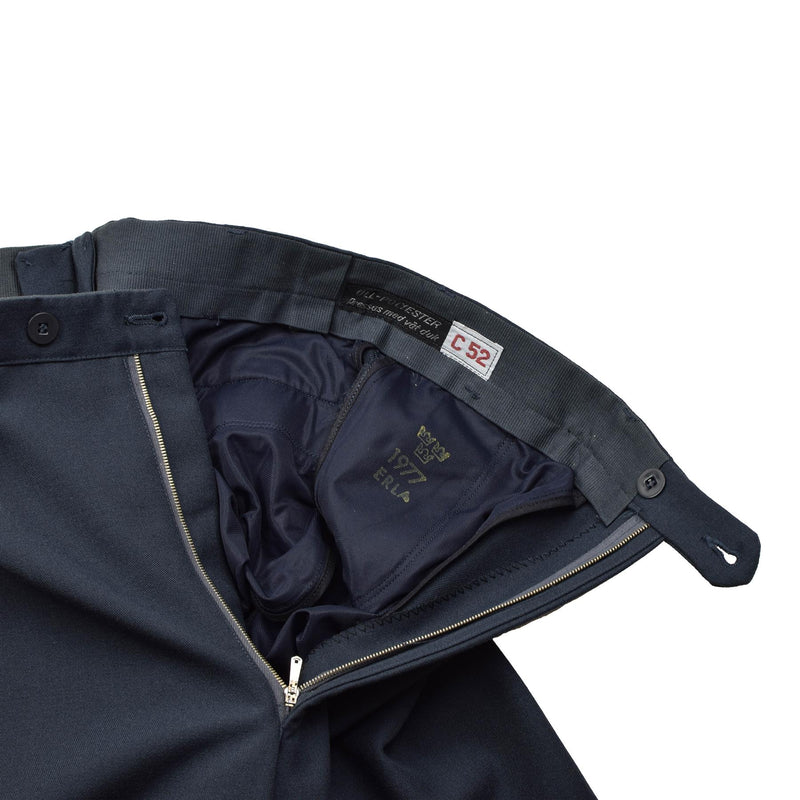 Originele Zweedse legerjurk Blue Pants Formele klassieke broek Uniform Zip Nieuw