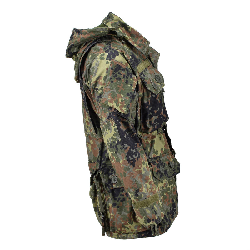 Veste de commando de style militaire de marque TACGEAR, entièrement zippée, ripstop flecktran