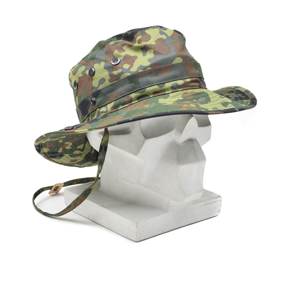 Original German Army Flecktarn boonie hat camping hunting outdoor summer cap NEW