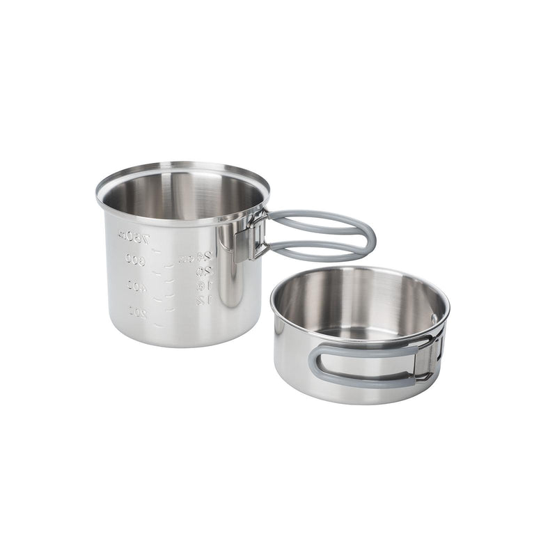 Indicateur de capacité de casserole en acier inoxydable de marque ESBIT pour le chauffage de l'eau en camping