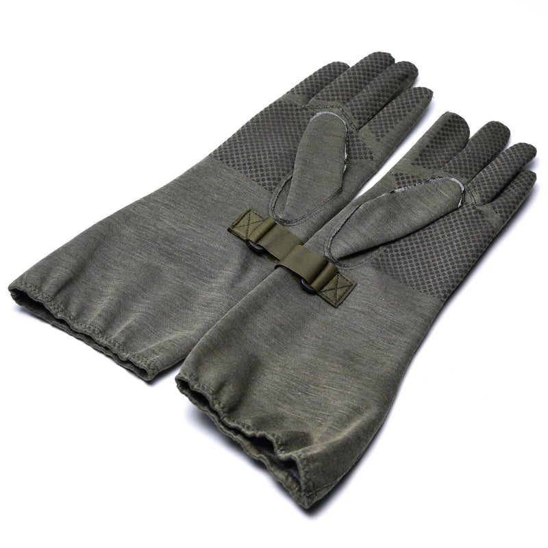 Gants de pilote Nomex d'origine de l'armée allemande avec pince grise, édition militaire, NEUF
