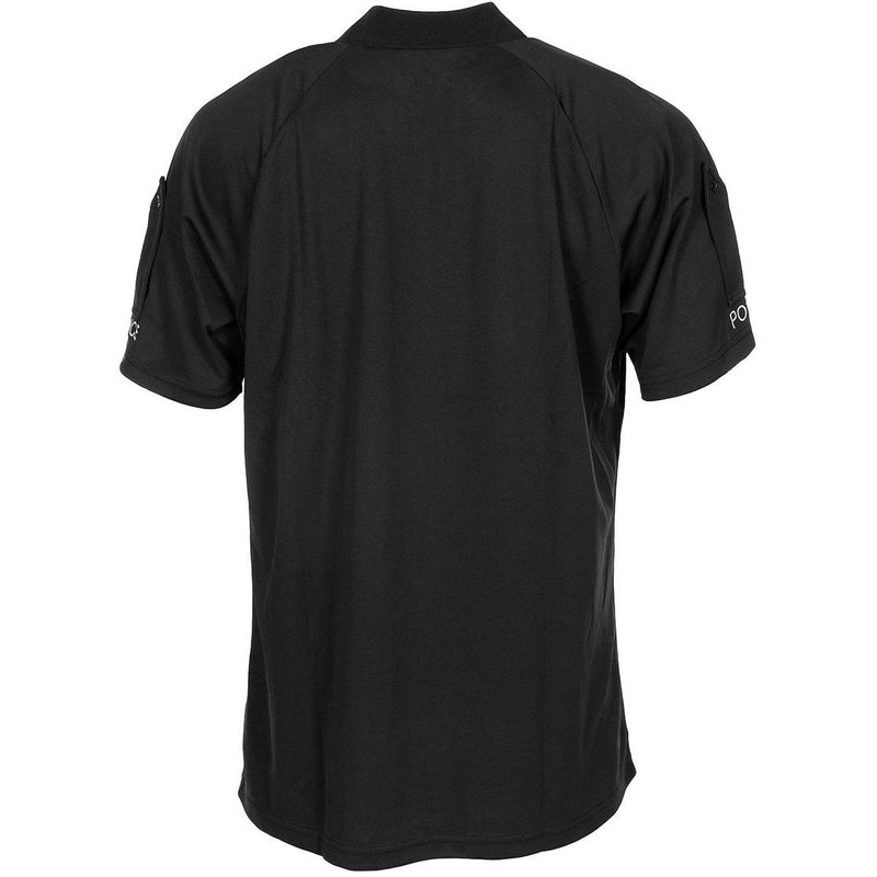 Camiseta original del ejército británico Policía táctica Polos de polo transpirable Negro