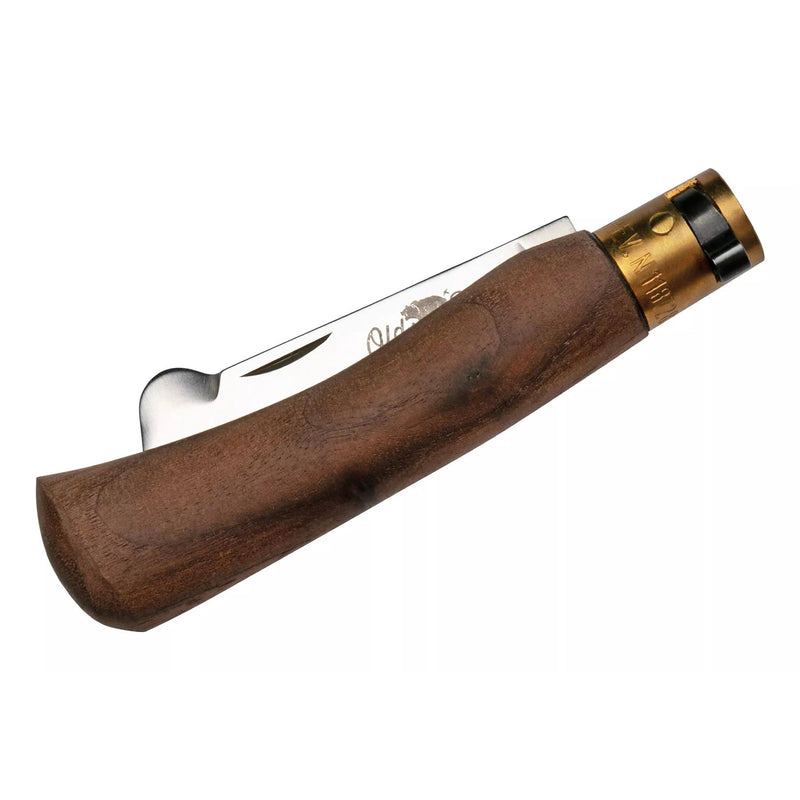 Antonini Old Bear Folding Grafting Knife 7,5cm Stainless Steel Walnut Handle