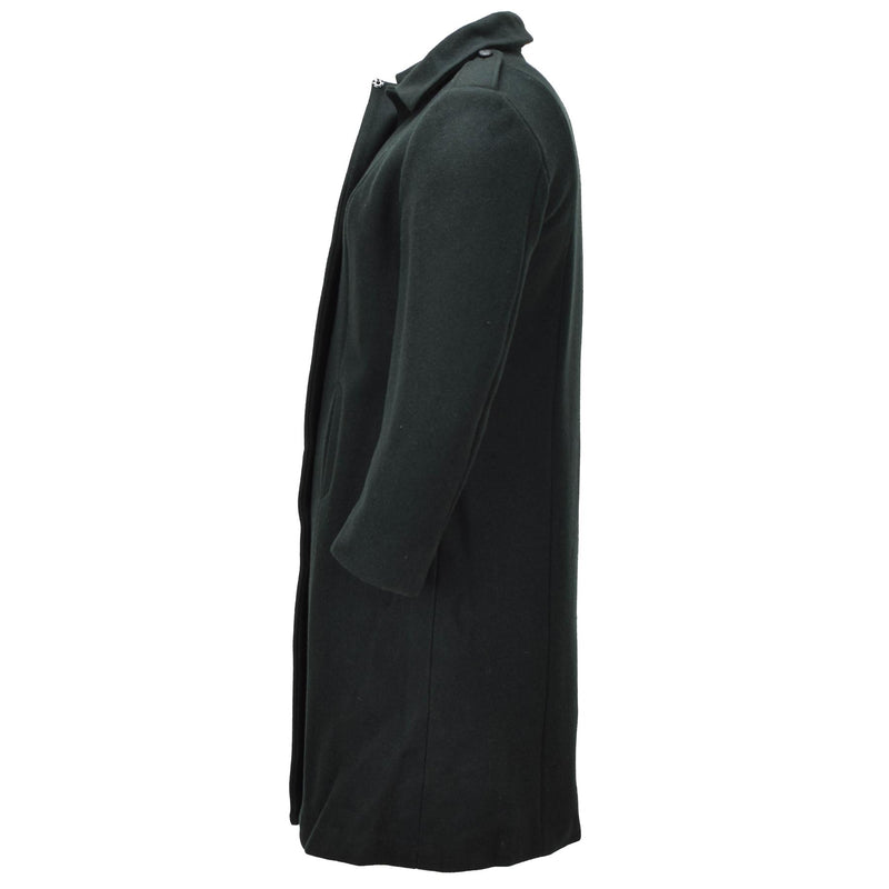 Original Canadian Army Women’s Wool Overcoat Military Surplus Dark Green