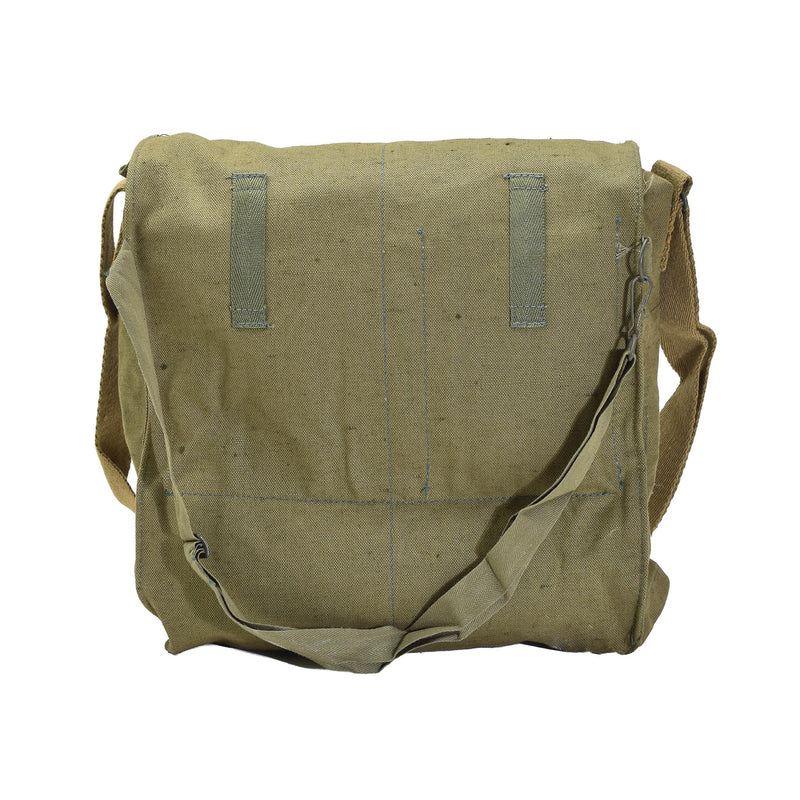 Originale Ceca Maschera militare Maschera Guida Green Canvas Vintage Overplus Nuovo