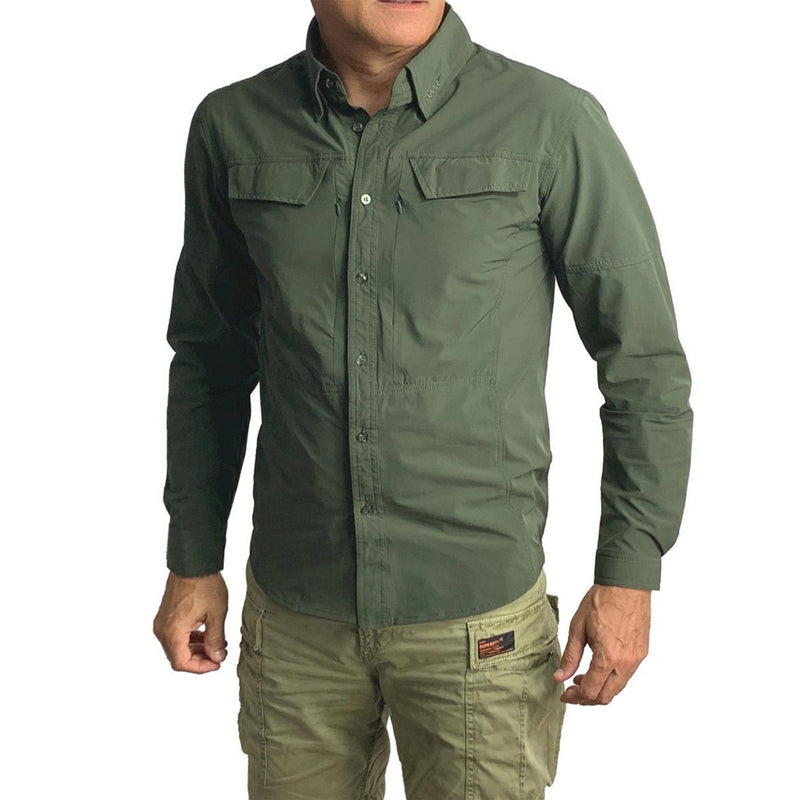 TEXAR long-sleeve military shirt slim fit durable garment classic army shirts