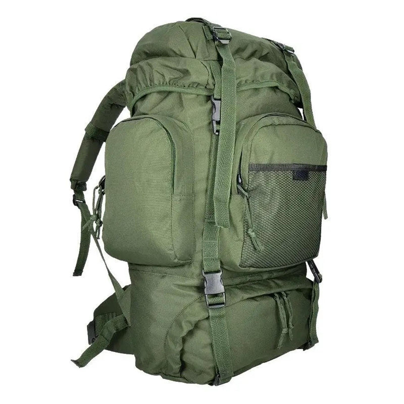 MIL-TEC COMMANDO hiking backpack 55 liters waterproof cover green large daypack