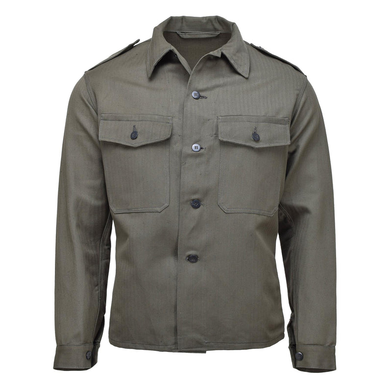 Original Austrian military M59 field jacket vintage WWII troops shirt olive NEW