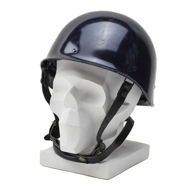 Genuino militar francés mp azul f1 casco táctico combate equipo de campo vintage nuevo