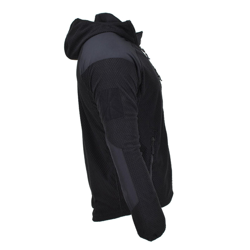 Veste thermique style militaire de marque Blochl polaire à capuche renforcée noire NEUF