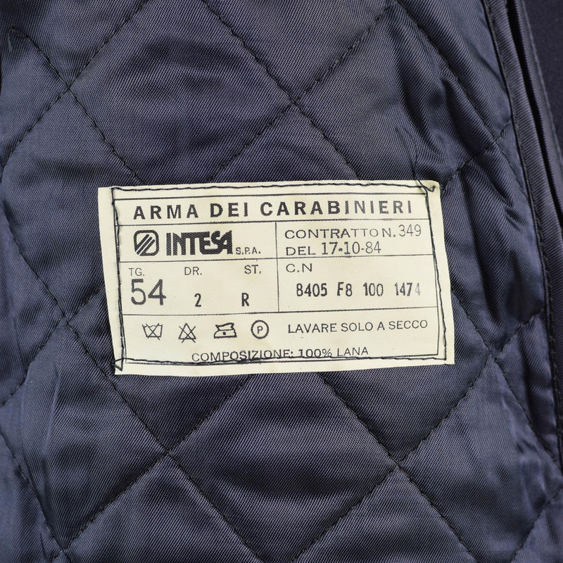 Original Italian Military Police Coat long carabinieri Italy trench coat w liner