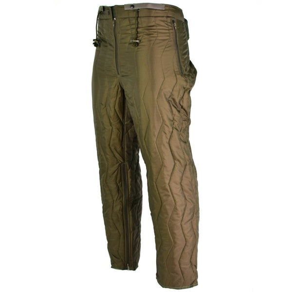 Original German army quilted pants liner trousers inner warmer thermal winter OD
