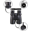 Mil-Tec Binoculares impermeables 8x42 Negro Óptica de senderismo para caza al aire libre