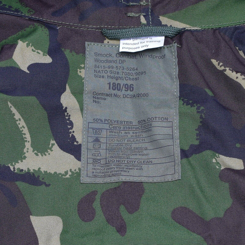 Combate militar del ejército británico original DPM Jacket de campo Parka Smock a prueba de viento nuevo