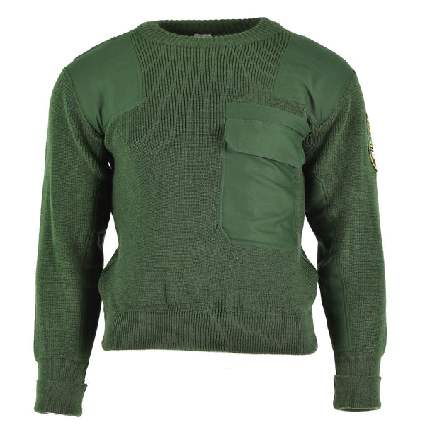 Genuine German army troops sweater green pullover military issue BDU jumper NEW