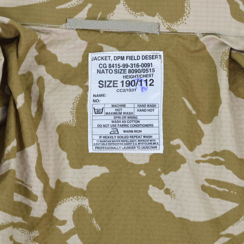 Original British Army Jacket Smock Desert Camo Ripstop Parka Problema militar nuevo