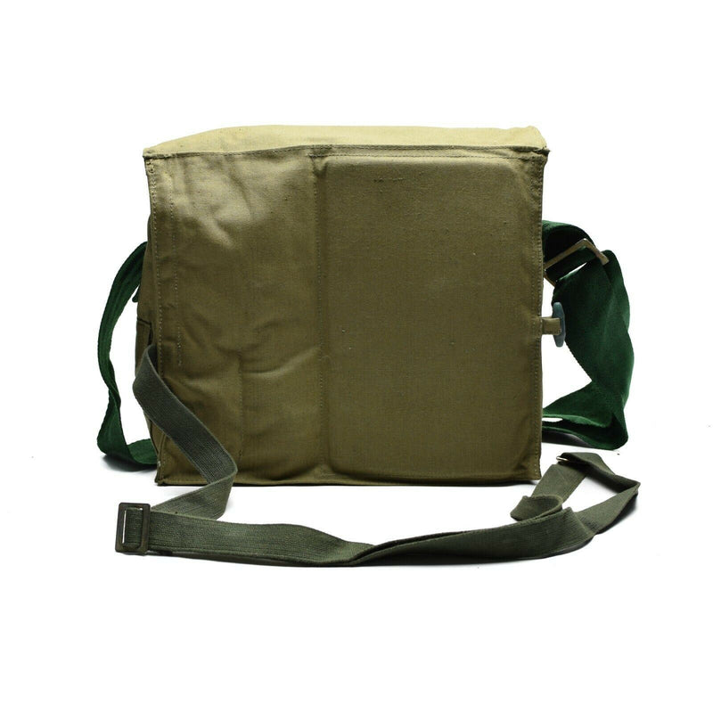 Genuine Bulgarian army haversack canvas khaki side shoulder bag pack NEW