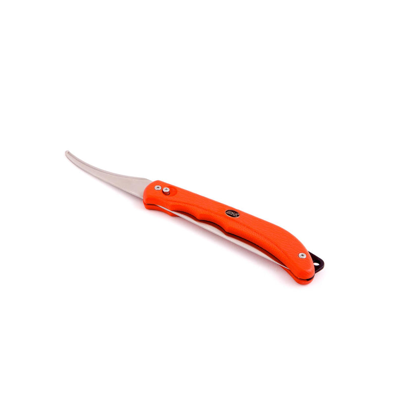 Couteau à fileter suédois EKA DUO, crochet ouvert, outil de marin, acier inoxydable, orange