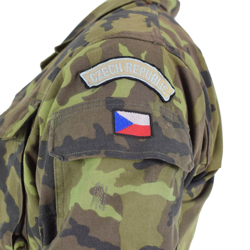Truppe dell'esercito ceco originale Field Giacca foglia Mamo Pattern Parka Military Surplus