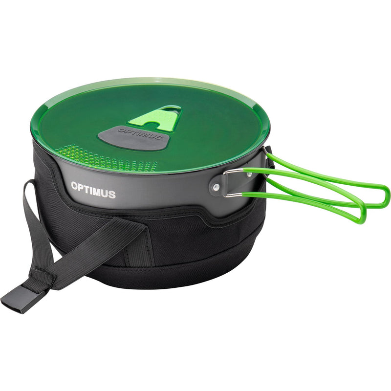 Ensemble de 4 casseroles Optimus Terra Camp Kit de cuisine antiadhésif pour camping-car en plein air 7 pièces