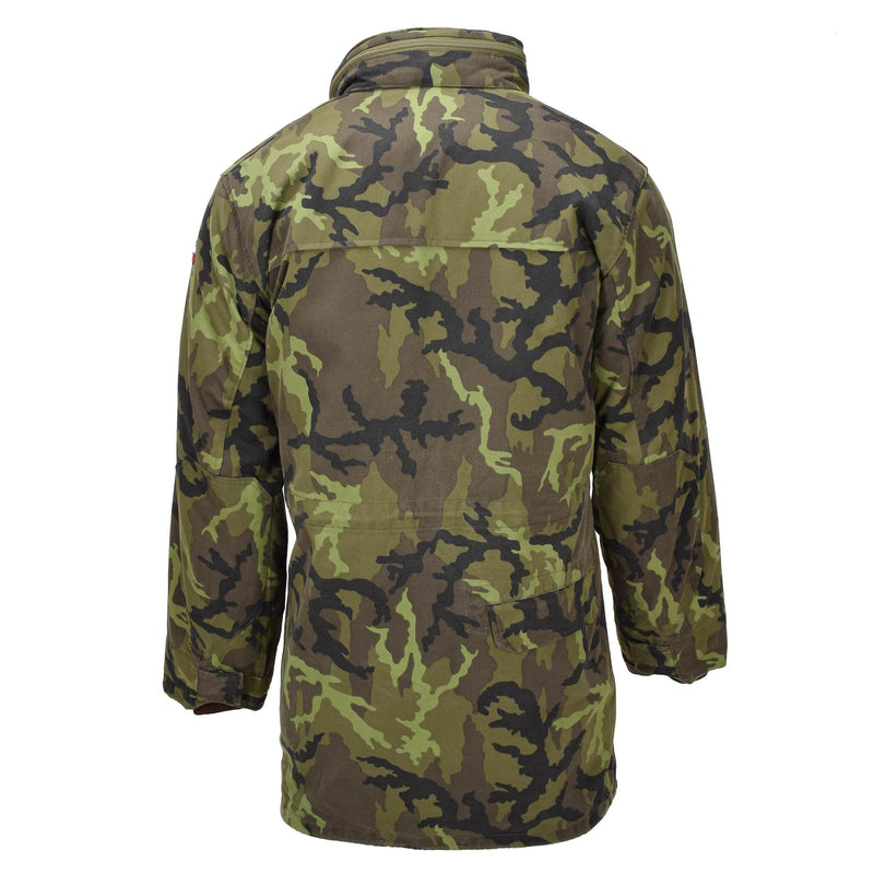 Giacca in stile parka militare ceco originale Linning Fux Fur M95 Camouflage