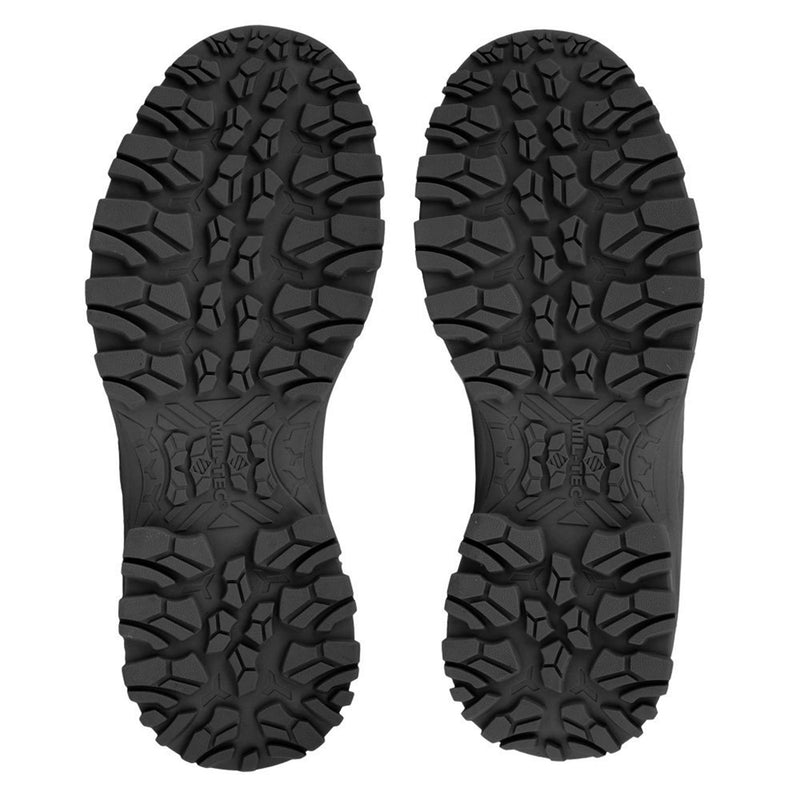 Bottes tactiques légères MIL-TEC antidérapantes à lacets noires pour randonnée en plein air