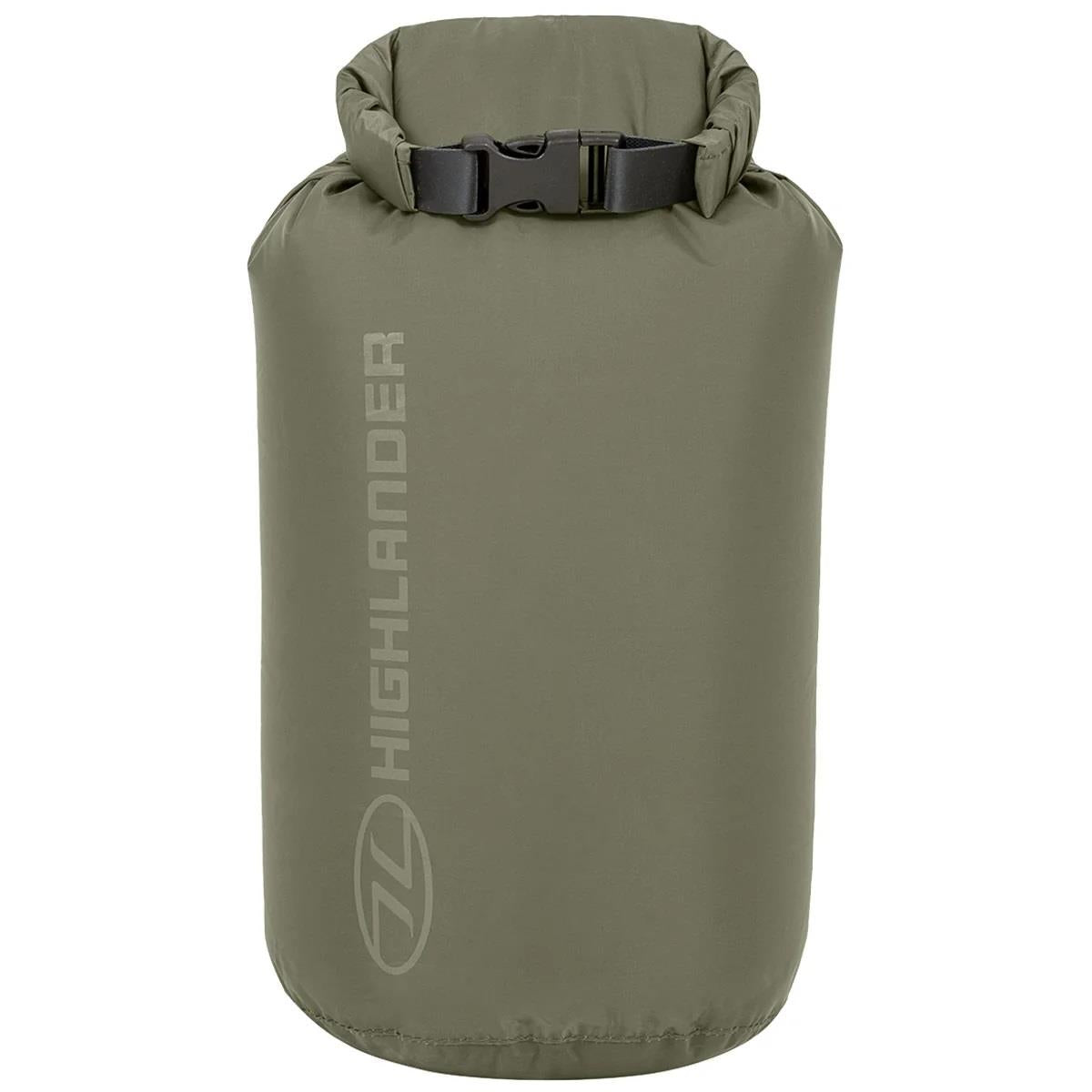 Original schottische Militär-Trockentaschen, 1 l–40 l, Rollverschluss, Schnellverschluss, Olivgrün