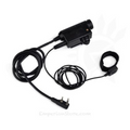 Earmor M52 PTT Adattatore Midland Cavo per cuffie tattiche cablate a 2 pin Nero