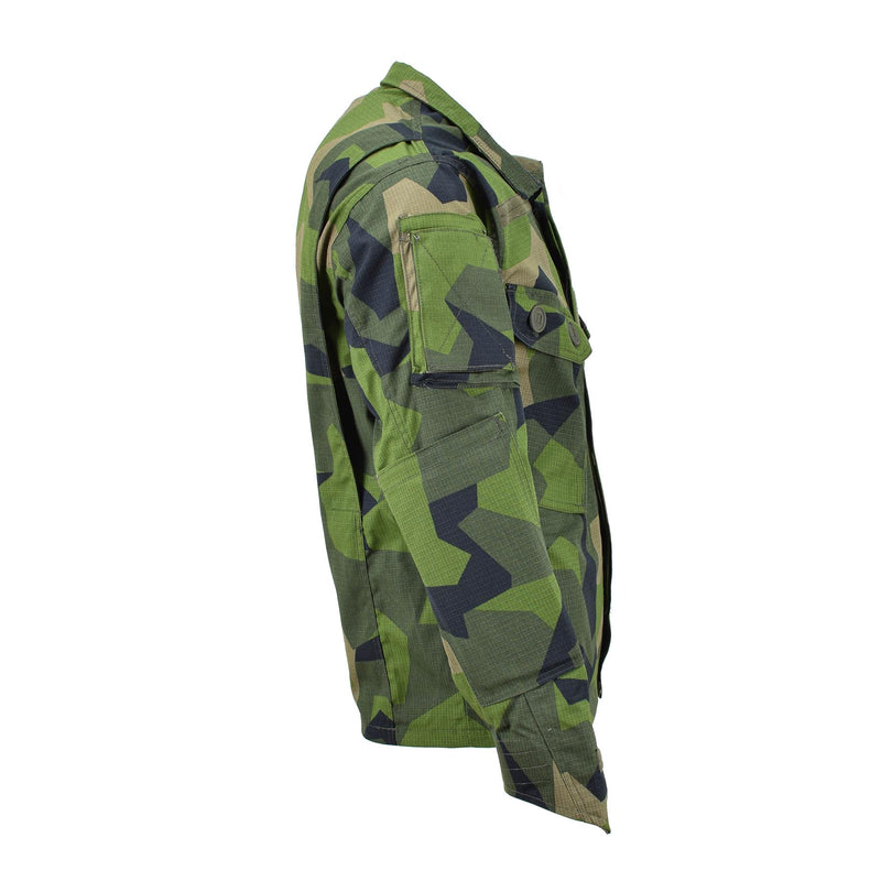 TACGEAR Brand Swedish Military style commando field jacket splinter camo shirts