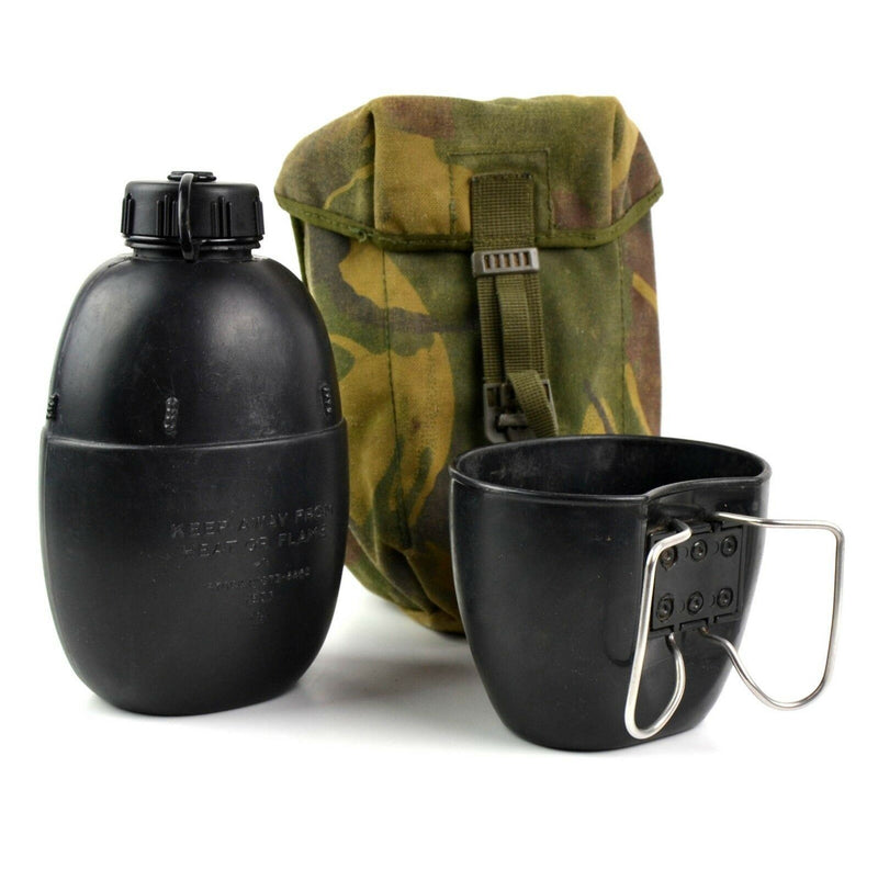 Original genuine british army canteen with mug 58 water bottle with pouch