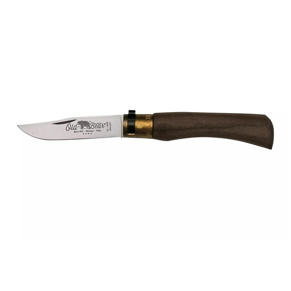 Antonini Old Bear Pocket Knife 7cm Stainless Steel Blade Walnut Wood Handle