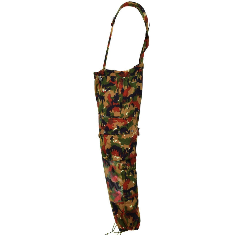 Cantaloni di campo dell'esercito svizzero autentici M70 Svizzera Combat Camo Sniper Pants NUOVO