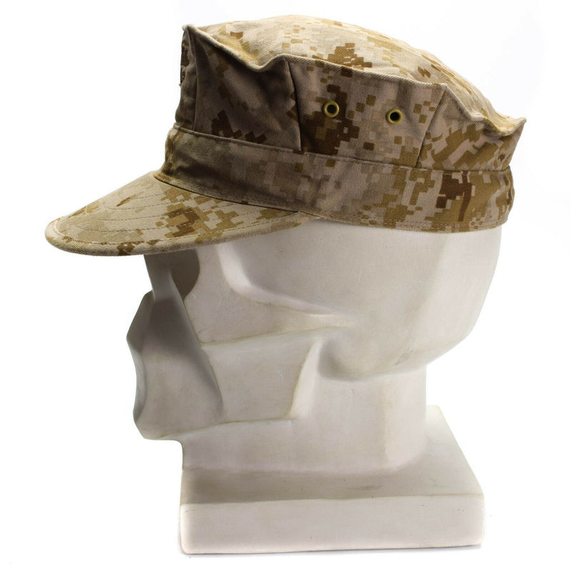 Véritable casquette de garnison de l'armée américaine MARPAT MC DESERT chapeau militaire de campagne patrouille BDU